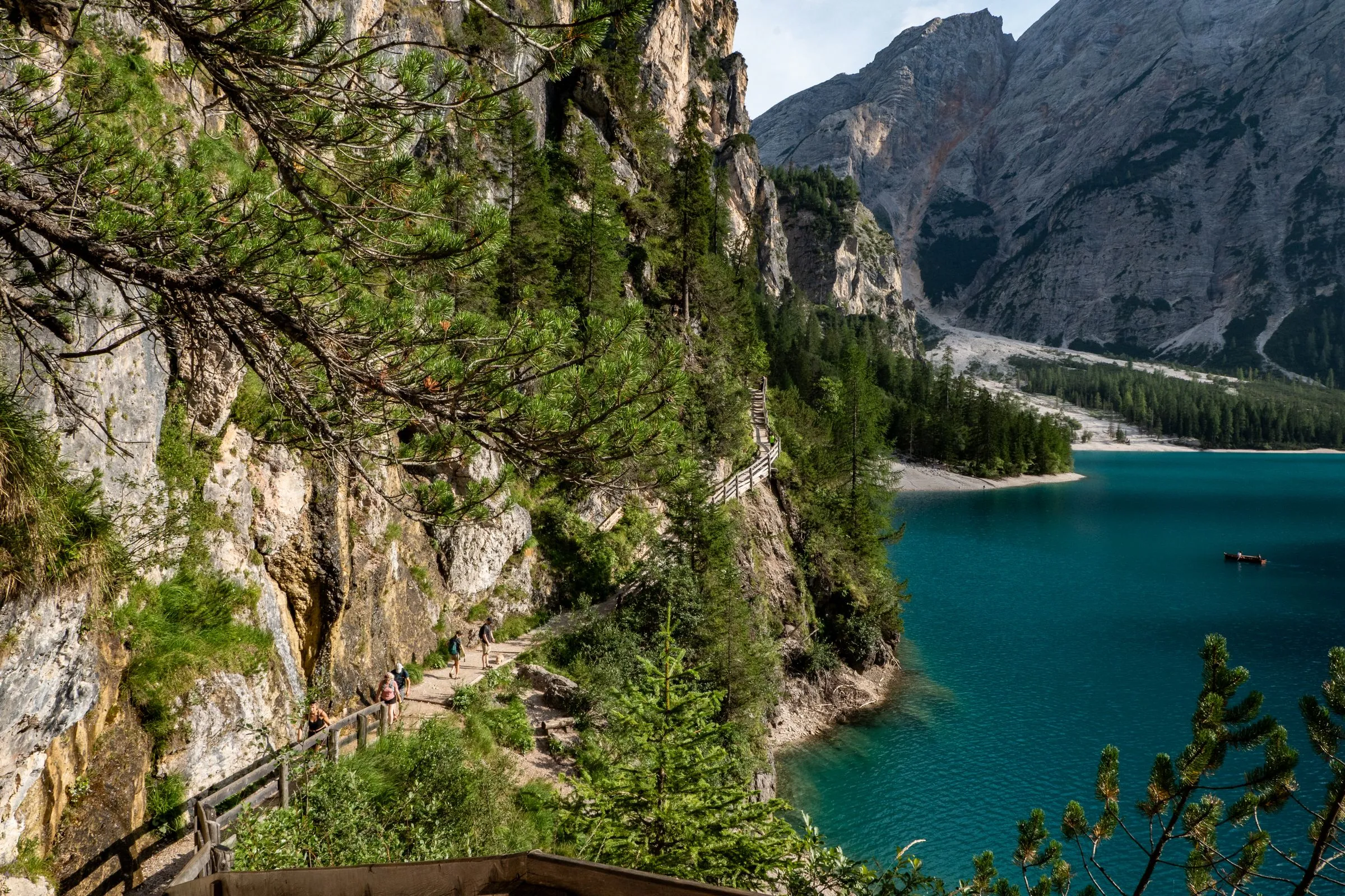Lago di Braies, Włochy. Fotografia: Marian Kozaczewski.
